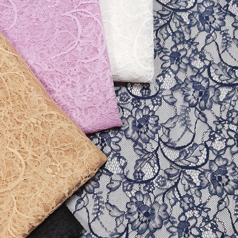 Eyelash Lace Lace Fabric Dress Nylon for Women's Wear Wholesale Suppli 17